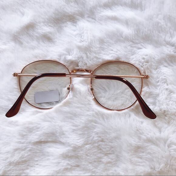 Mai Gold Round Computer Blue Light Glasses - Picture 6 of 9